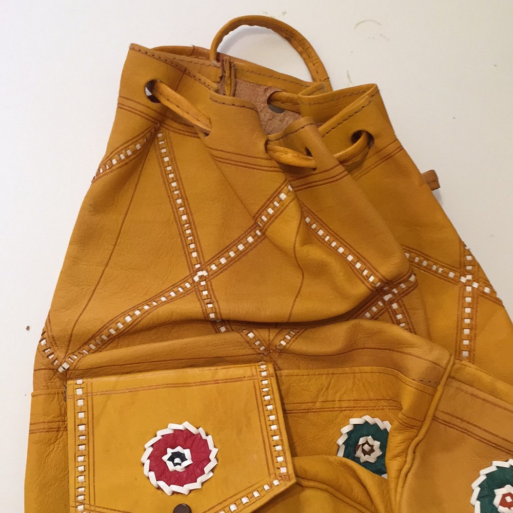 Rawhide Leather Backpack - image 2